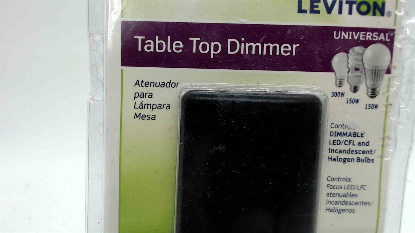 Leviton TBL03 Universal Table Top Dimmer – Black, Single Pole