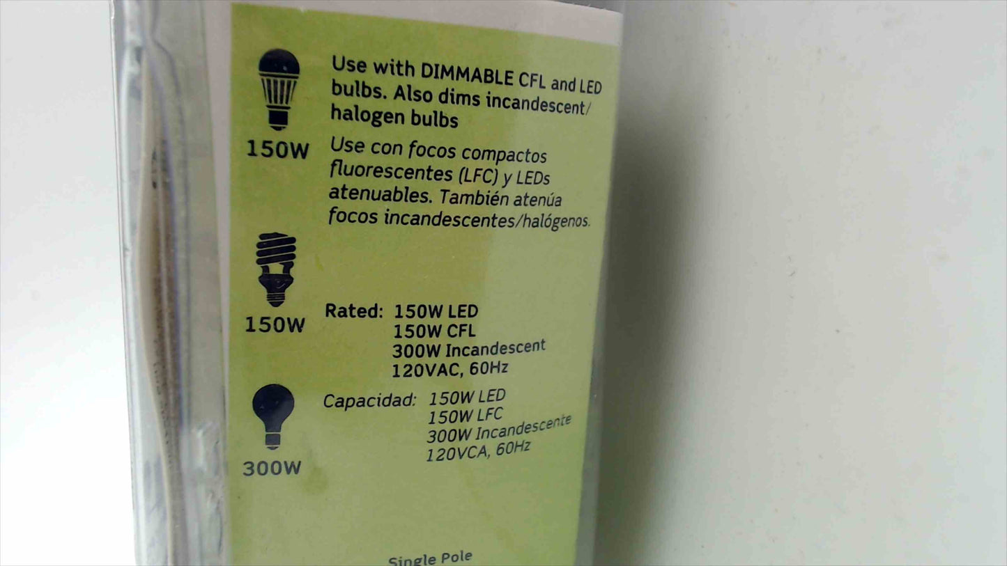 Leviton TBL03 Universal Table Top Dimmer – Black, Single Pole