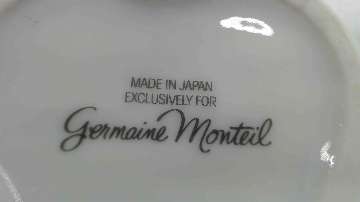 Germaine Monteil Heart-Shaped Porcelain Trinket Box — "My Heart Is in the Country," Made in Japan