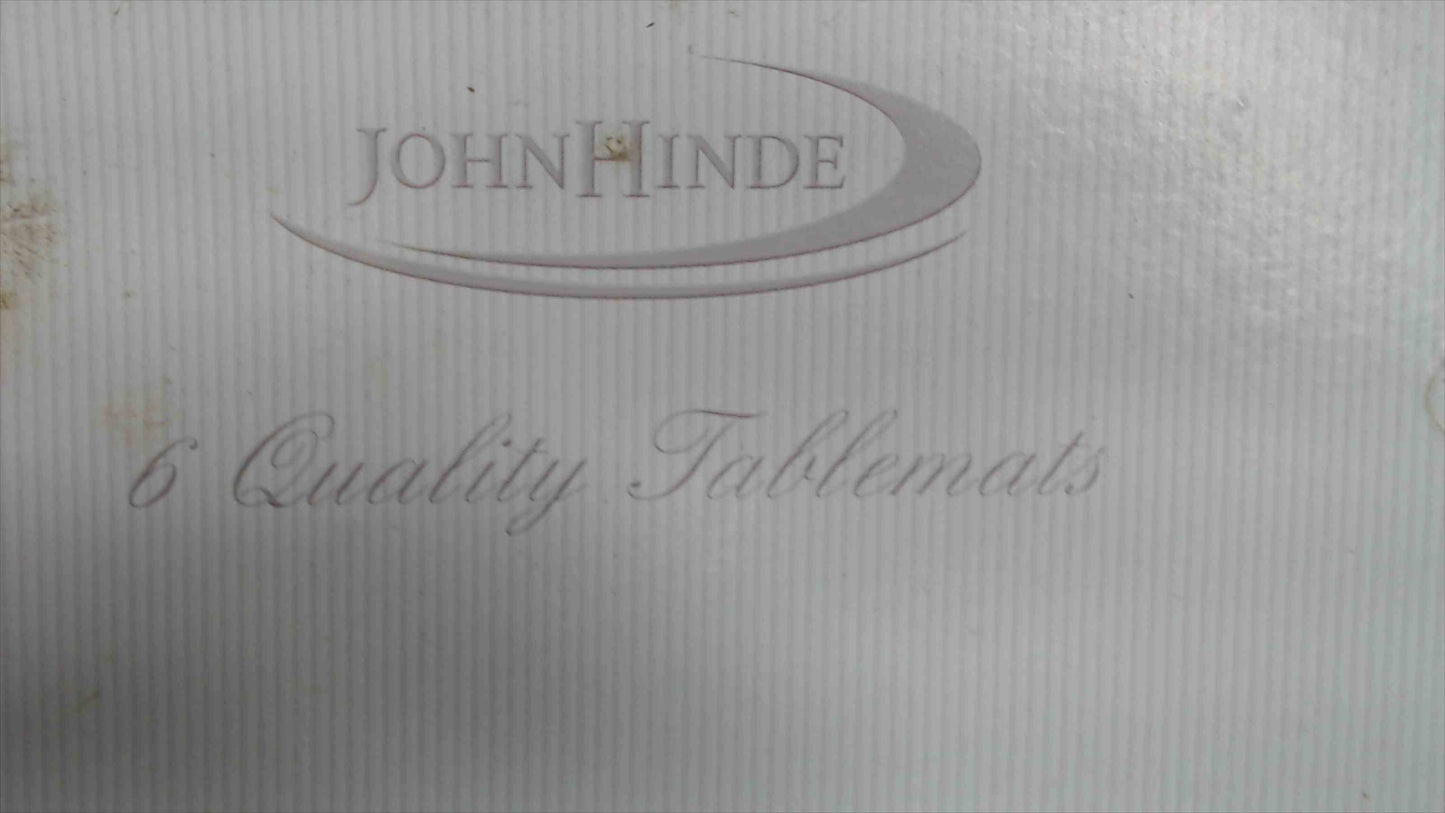 John Hinde "Wild Irish Flowers" Cork-Backed Placemats — Set of 6, Original Box, Made in Ireland