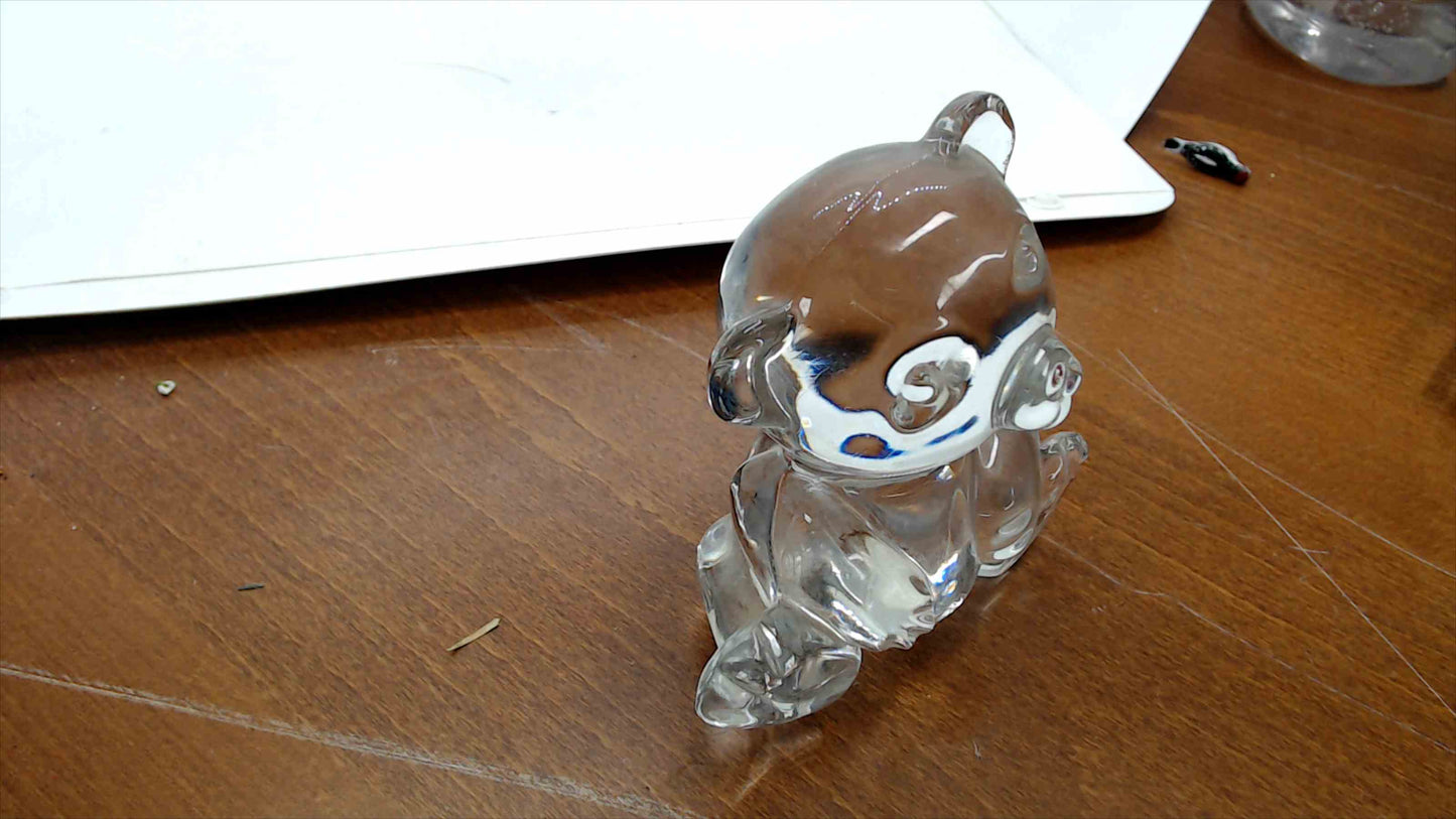 Vintage West German 24% Lead Crystal Teddy Bear Figurine – 4.25" – Pre-1990