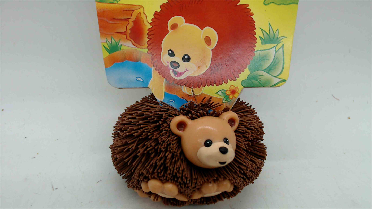 Vintage 1993 Koosh Critters Bear Cub – OddzOn – Original Card – 90s Toy Collectible