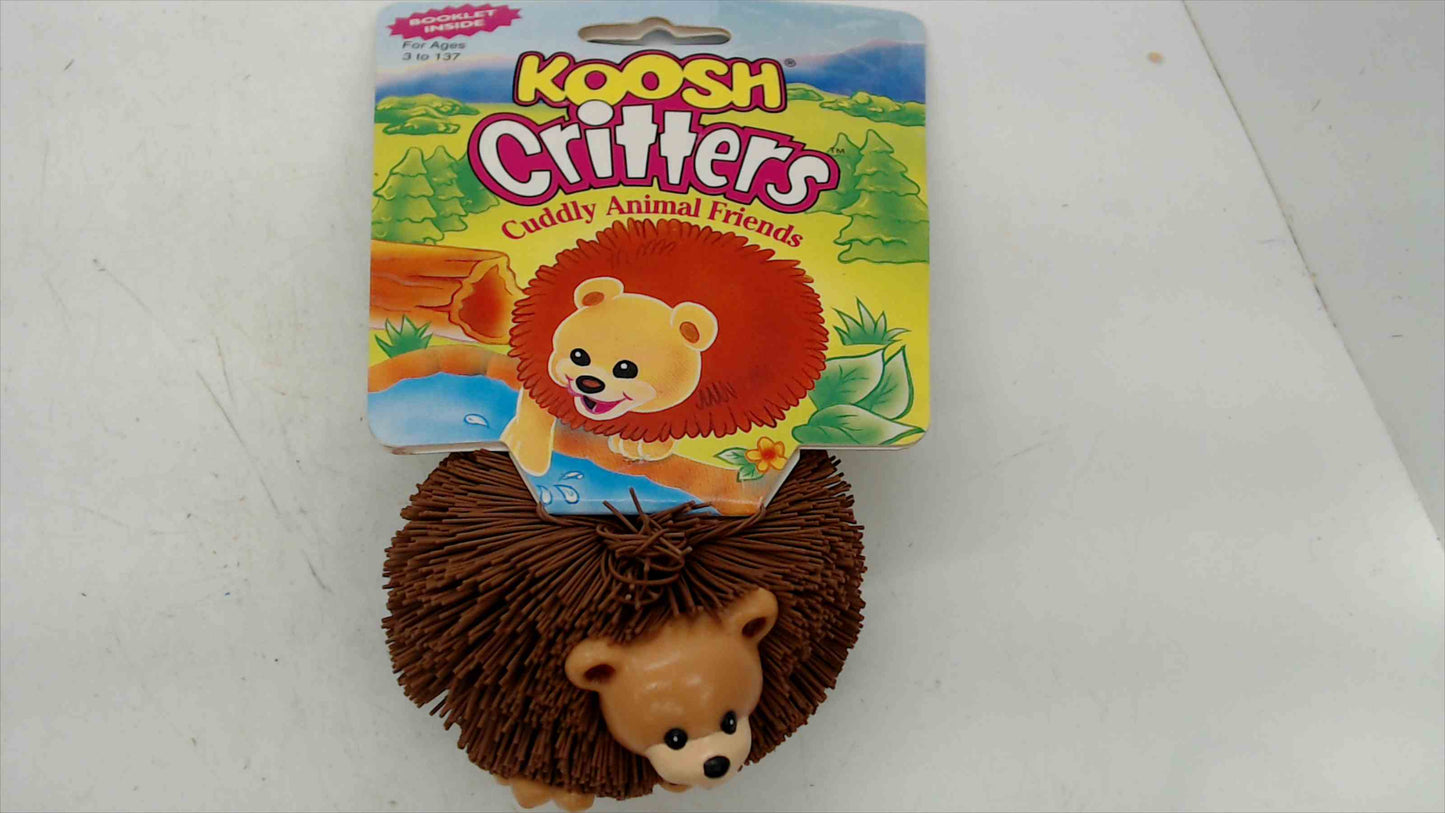 Vintage 1993 Koosh Critters Bear Cub – OddzOn – Original Card – 90s Toy Collectible