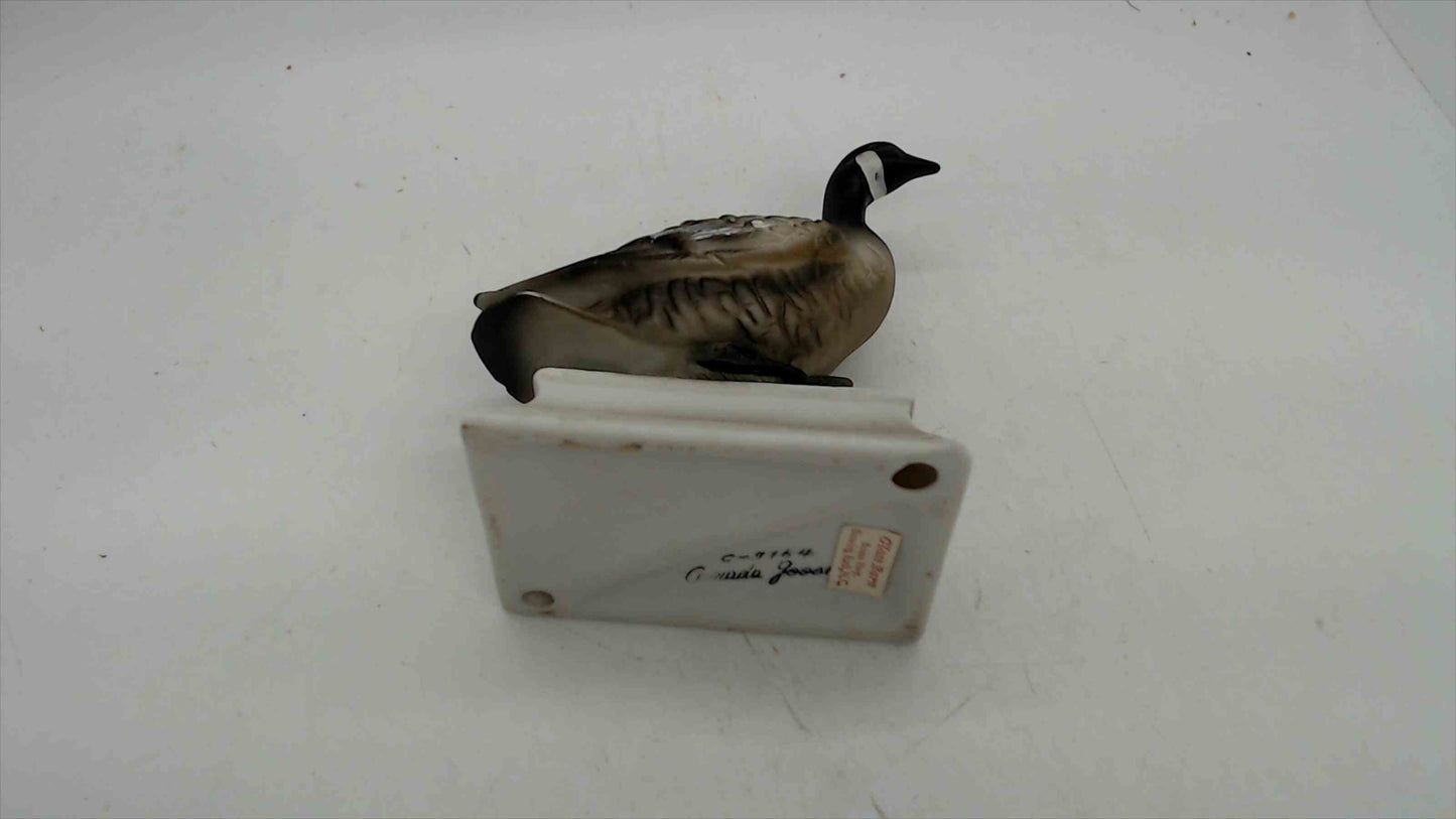 Vintage Canada Goose Figurine – Hand-Painted Porcelain – Glass Barn Blowing Rock NC – 4.25"