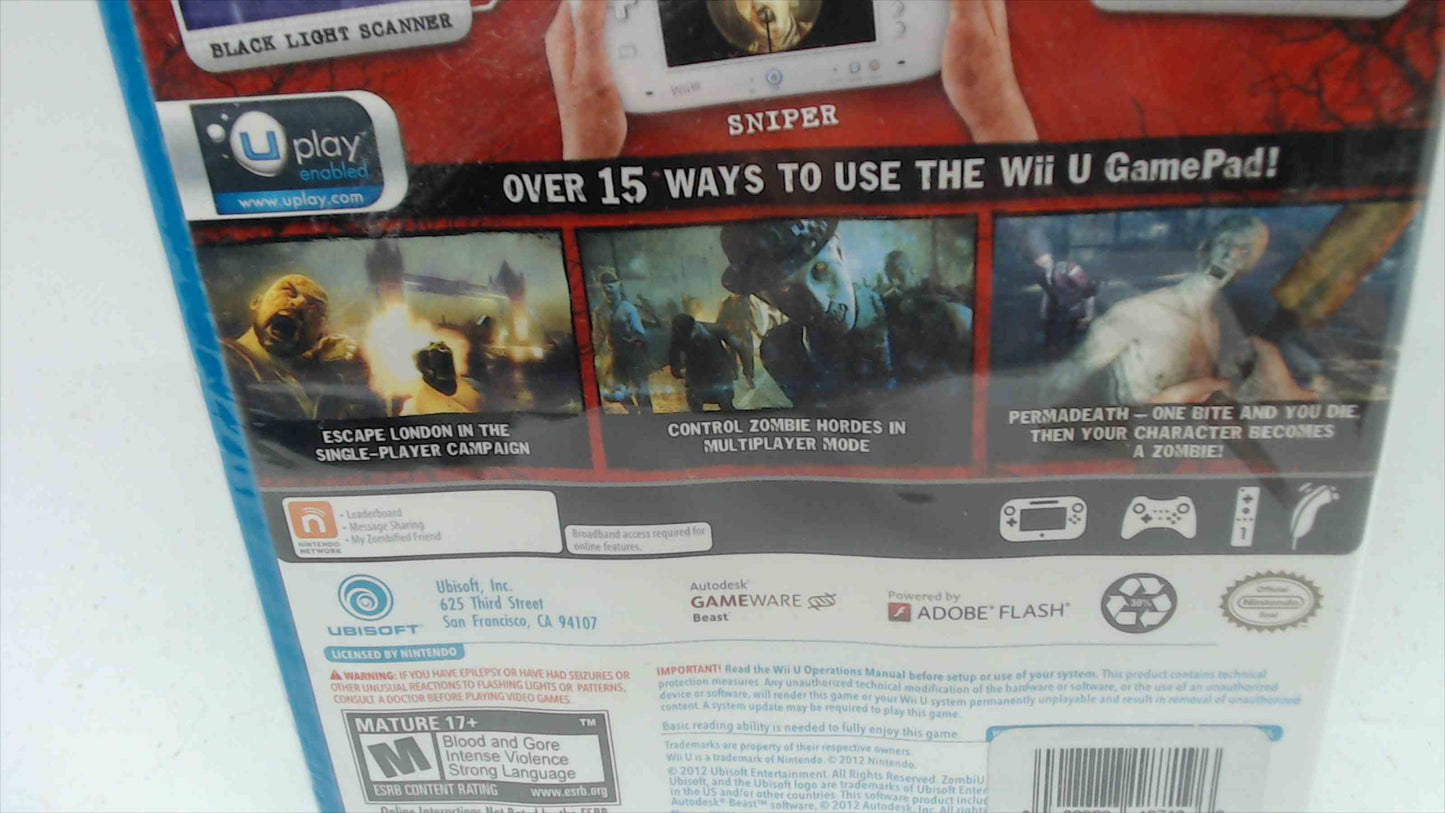 ZombiU – Nintendo Wii U (New, Factory Sealed)