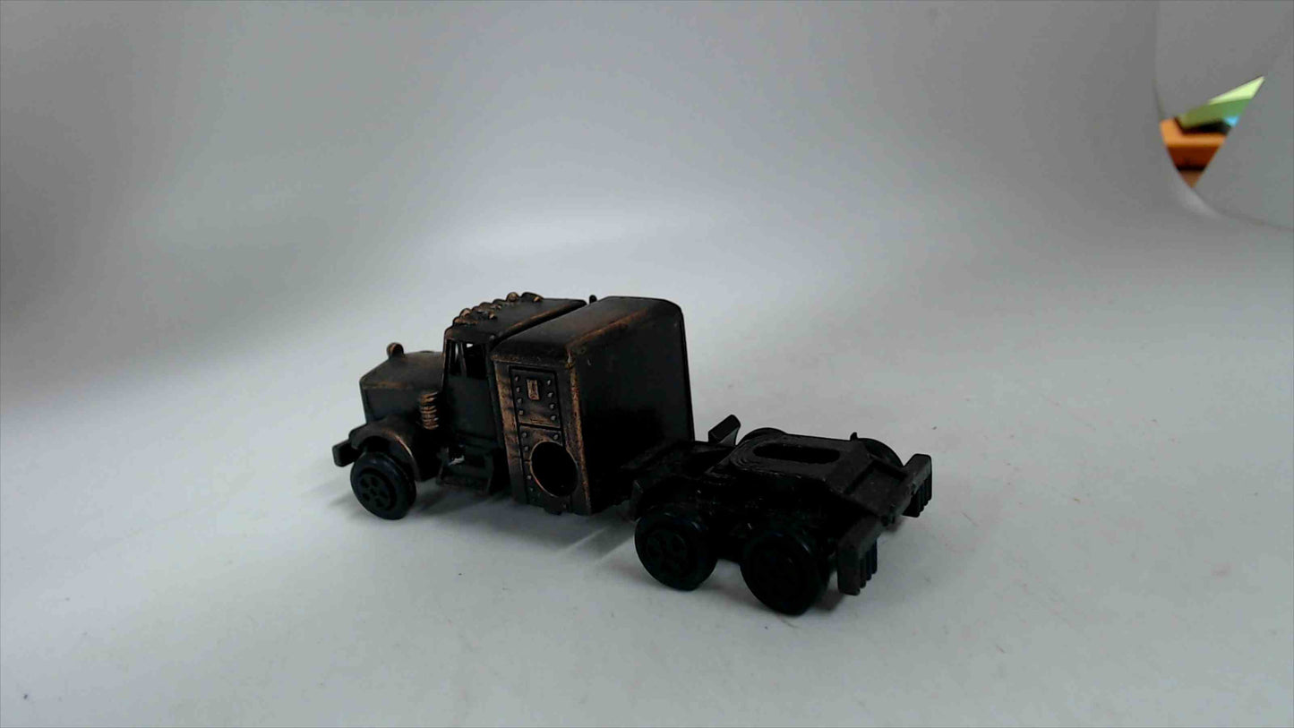 Lot of 10 Miniature Bronze Tone Mini Vehicle Pencil Sharpeners Cars Trucks Buggy Trains