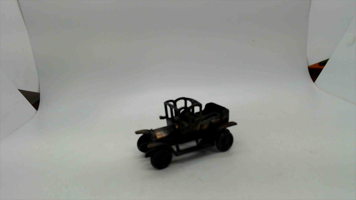 Lot of 10 Miniature Bronze Tone Mini Vehicle Pencil Sharpeners Cars Trucks Buggy Trains