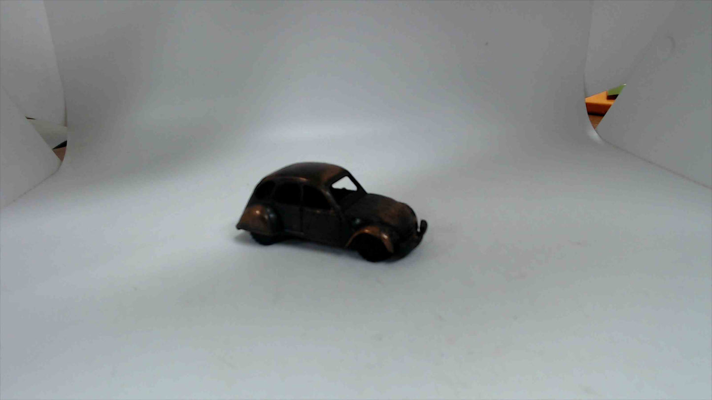 Lot of 10 Miniature Bronze Tone Mini Vehicle Pencil Sharpeners Cars Trucks Buggy Trains