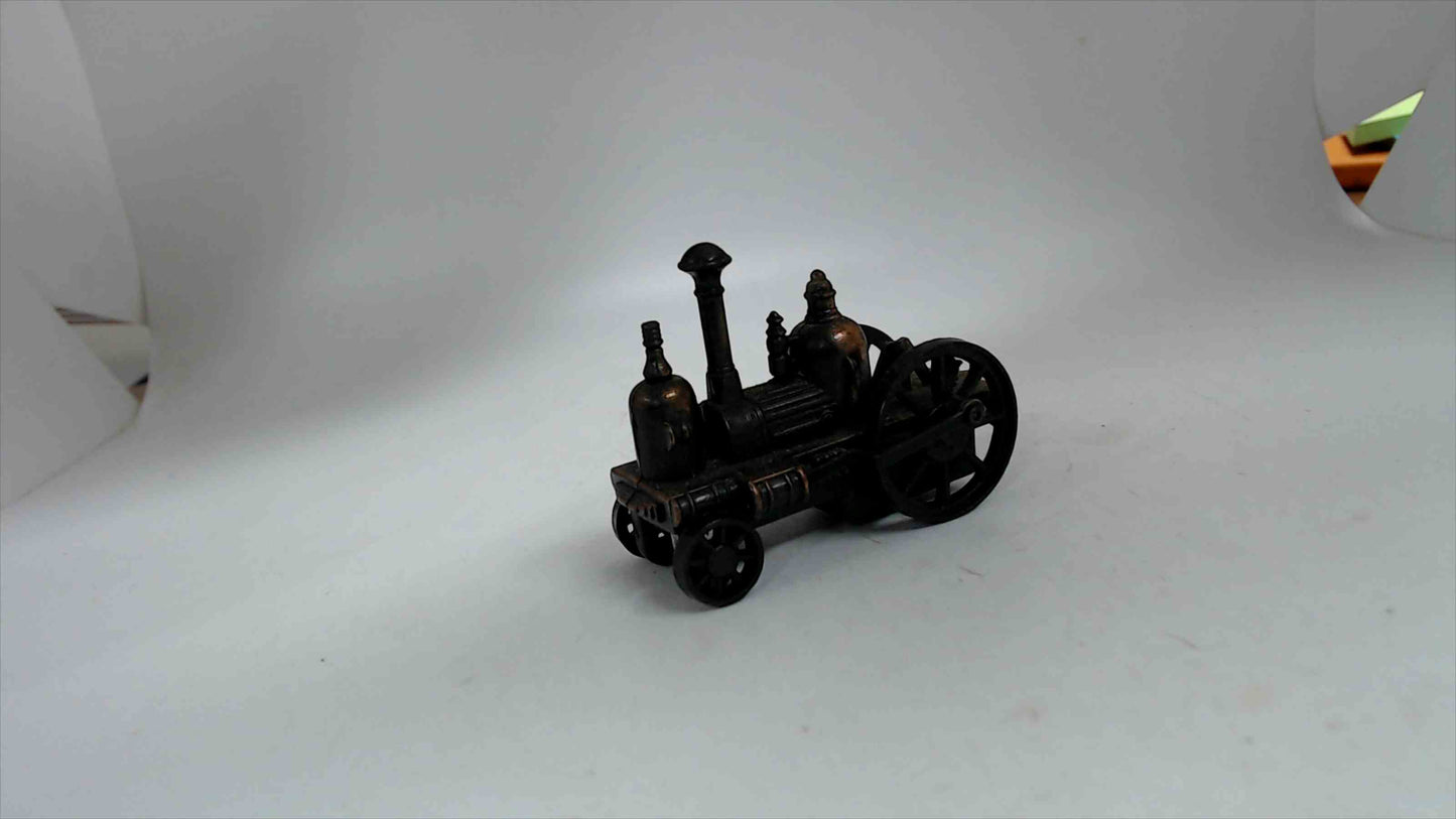 Lot of 10 Miniature Bronze Tone Mini Vehicle Pencil Sharpeners Cars Trucks Buggy Trains