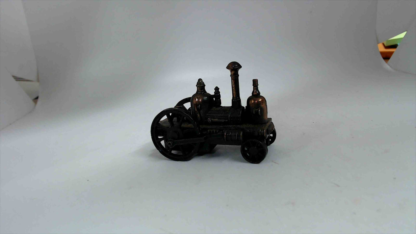 Lot of 10 Miniature Bronze Tone Mini Vehicle Pencil Sharpeners Cars Trucks Buggy Trains