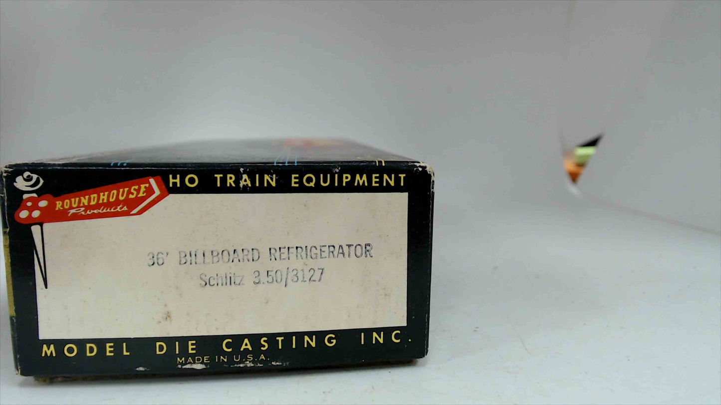 Schlitz Beer Union Refrigerator HO train Roundhouse Products 36' Billboard 3.50/3127