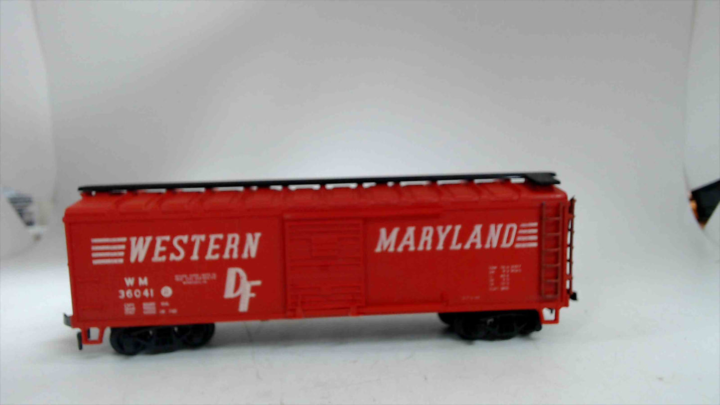 AHM Western Maryland HO Scale Model Railroad Train Box Car Freight