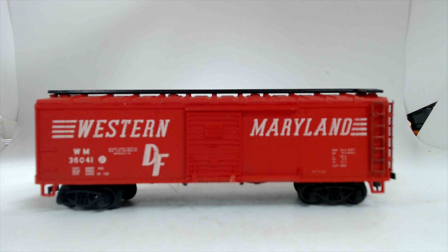 AHM Western Maryland HO Scale Model Railroad Train Box Car Freight