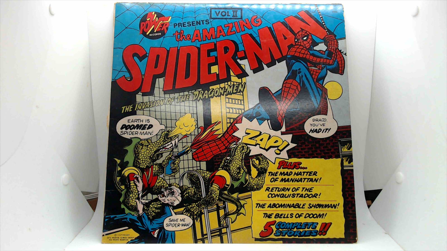 POWER RECORDS The Amazing Spider-Man The Invasion of the Dragon-Men Vol. II Vinyl 1974