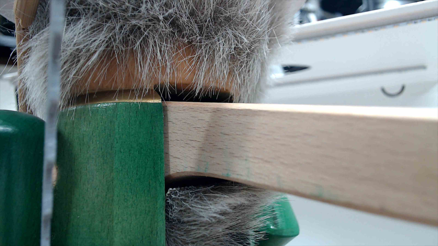 Steinbach Nutcracker Lumberjack 16"  Missing AXE, Saw is cracked, Writing on the bottom  Volkskunst Germany
