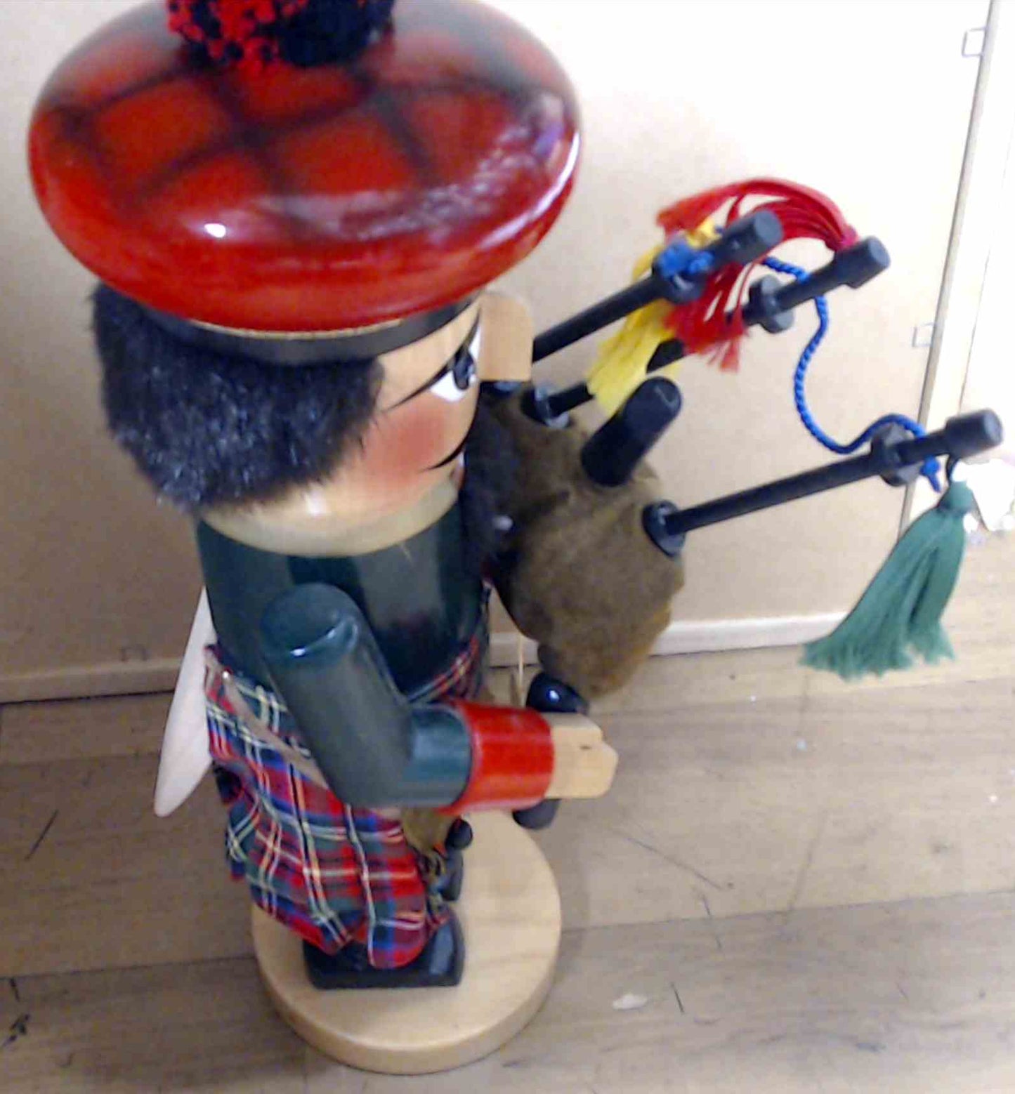 Steinbach Wood Nutcracker Scottish Bag Pipes Volkskunst Germany