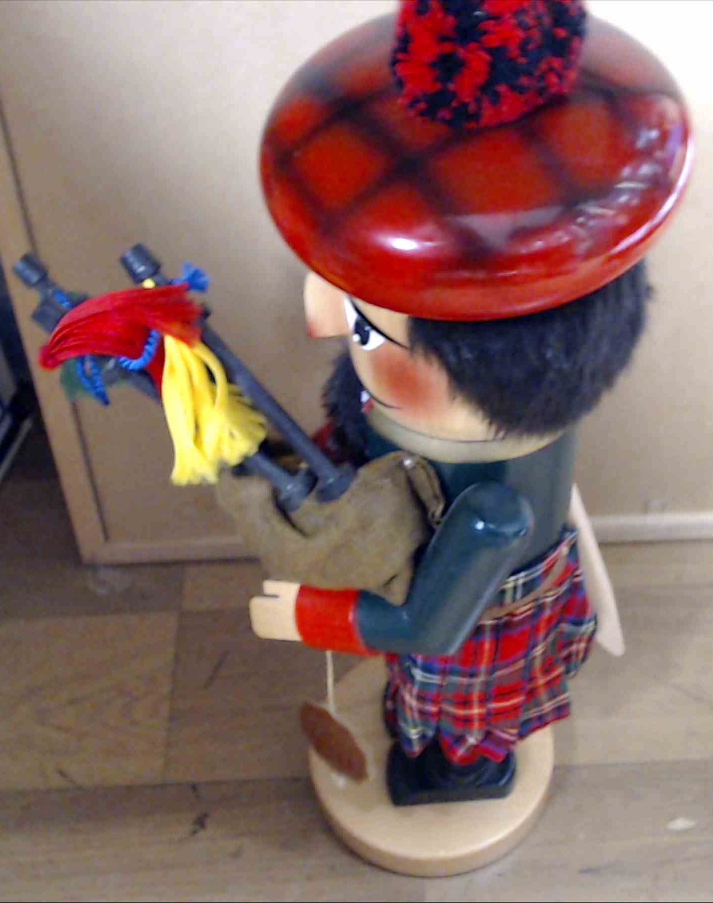 Steinbach Wood Nutcracker Scottish Bag Pipes Volkskunst Germany
