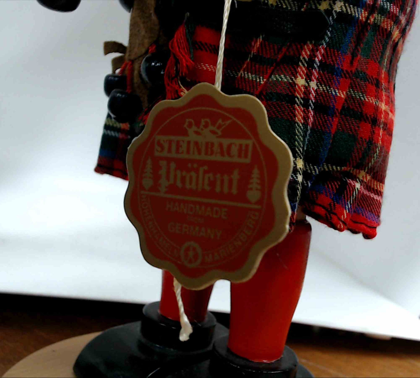 Steinbach Wood Nutcracker Scottish Bag Pipes Volkskunst Germany