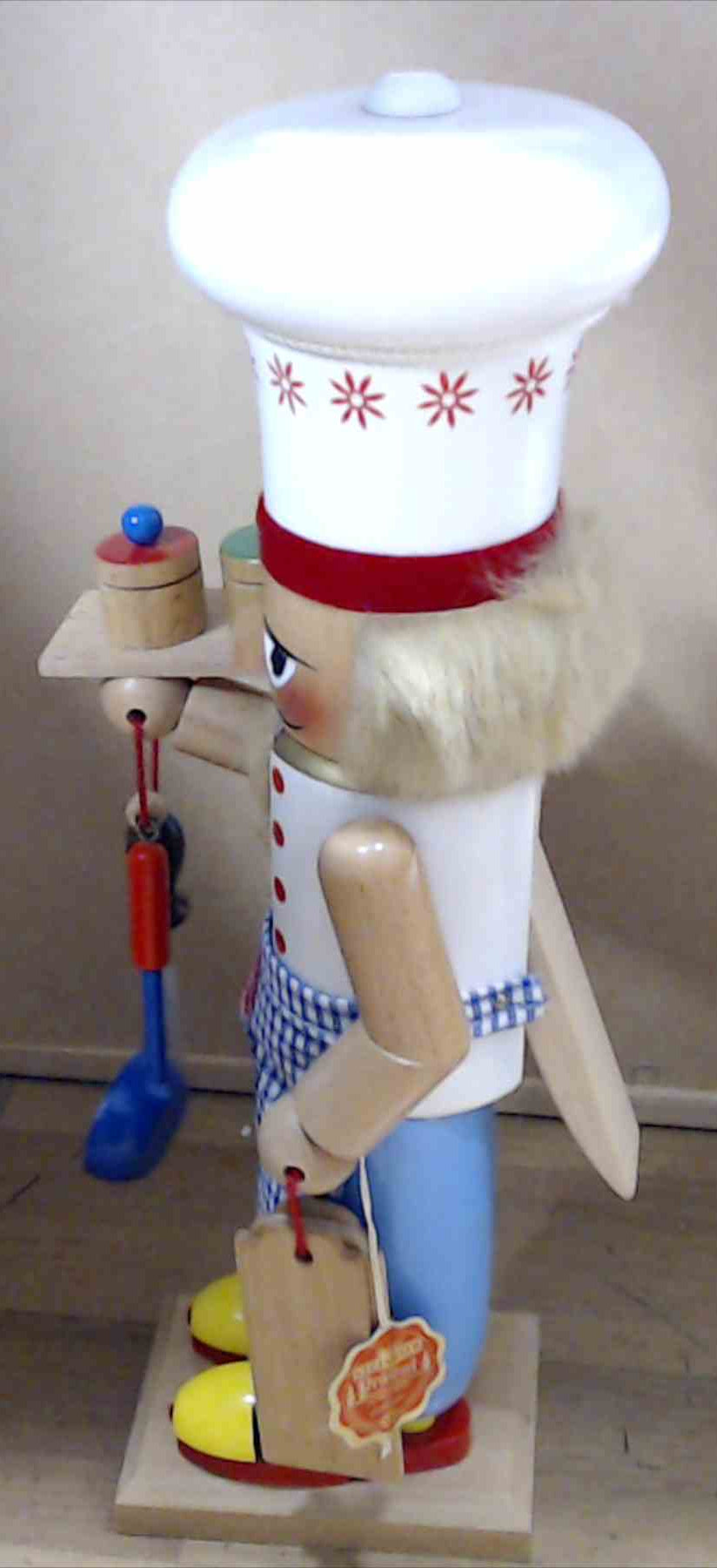 Steinback Volkskunst Germany Big Chef Nutcracker — Hand-Carved Wooden Figure