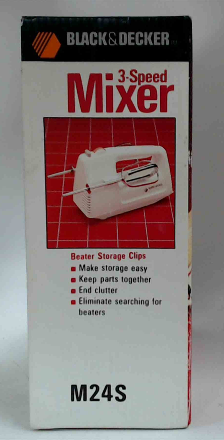Vintage Black & Decker 3 Speed Hand Mixer with Box M24S