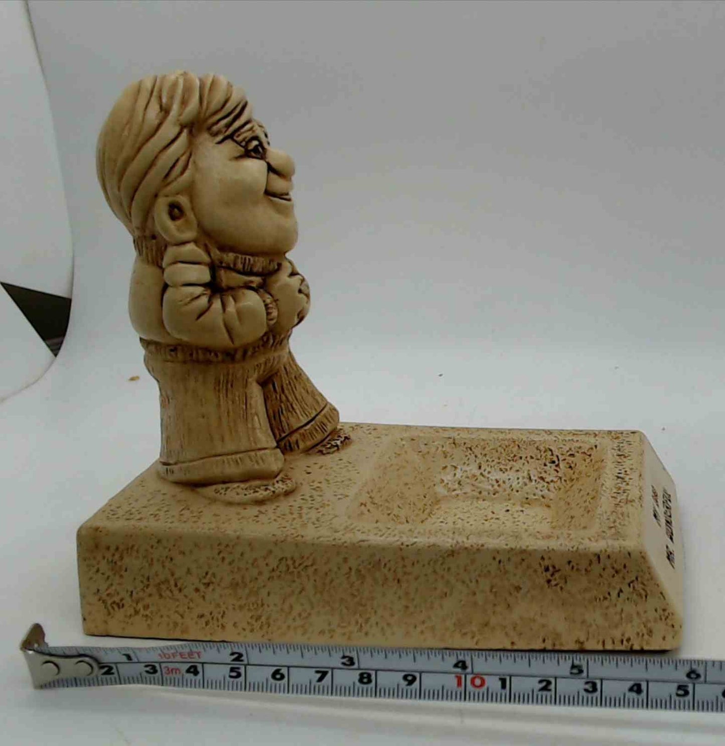 My Dad Mr. Wonderful Figurine & Coin Tray Dish 1973 Paula AW-45 Made in USA
