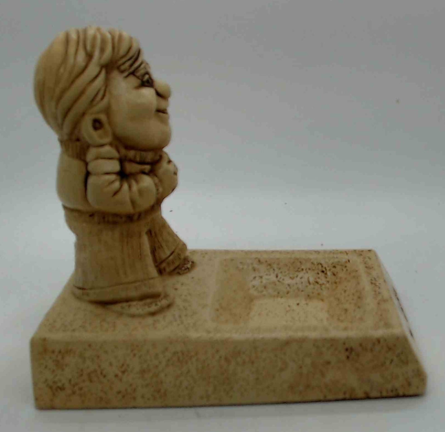 My Dad Mr. Wonderful Figurine & Coin Tray Dish 1973 Paula AW-45 Made in USA