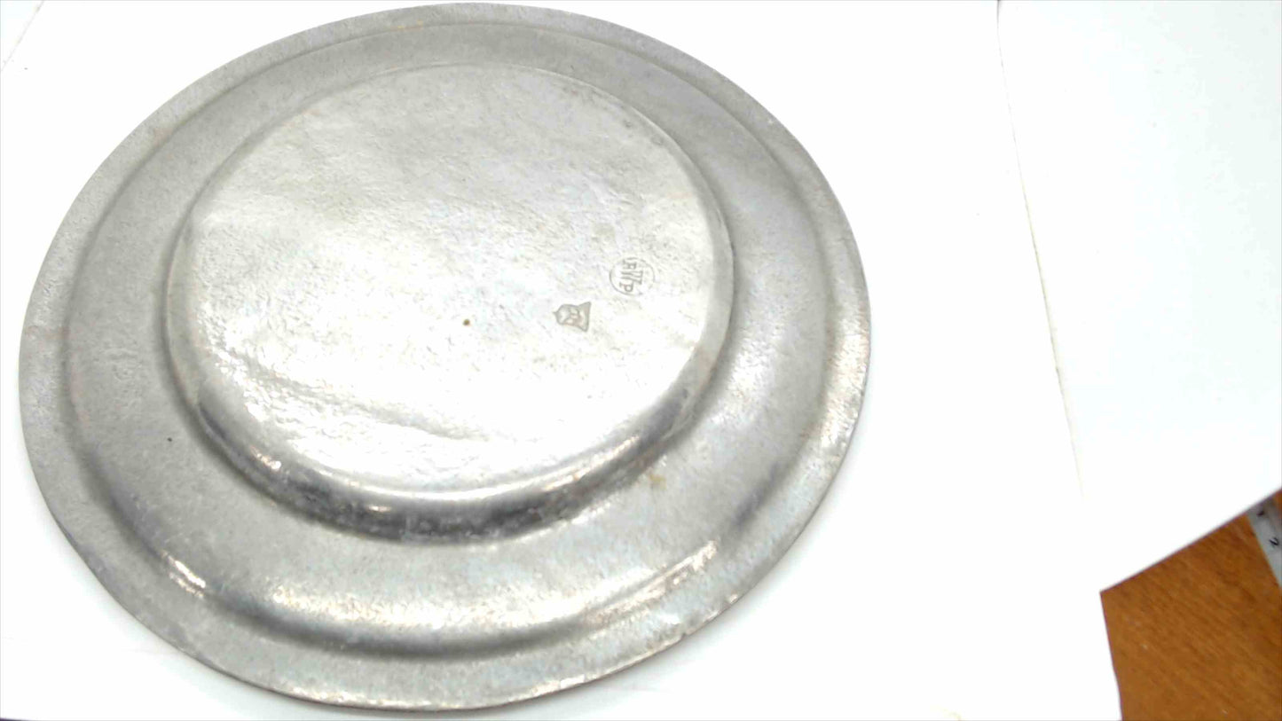 Lot of 3 Vintage Wilton Pewter 11" Dinner Plates RWP Columbia, PA USA