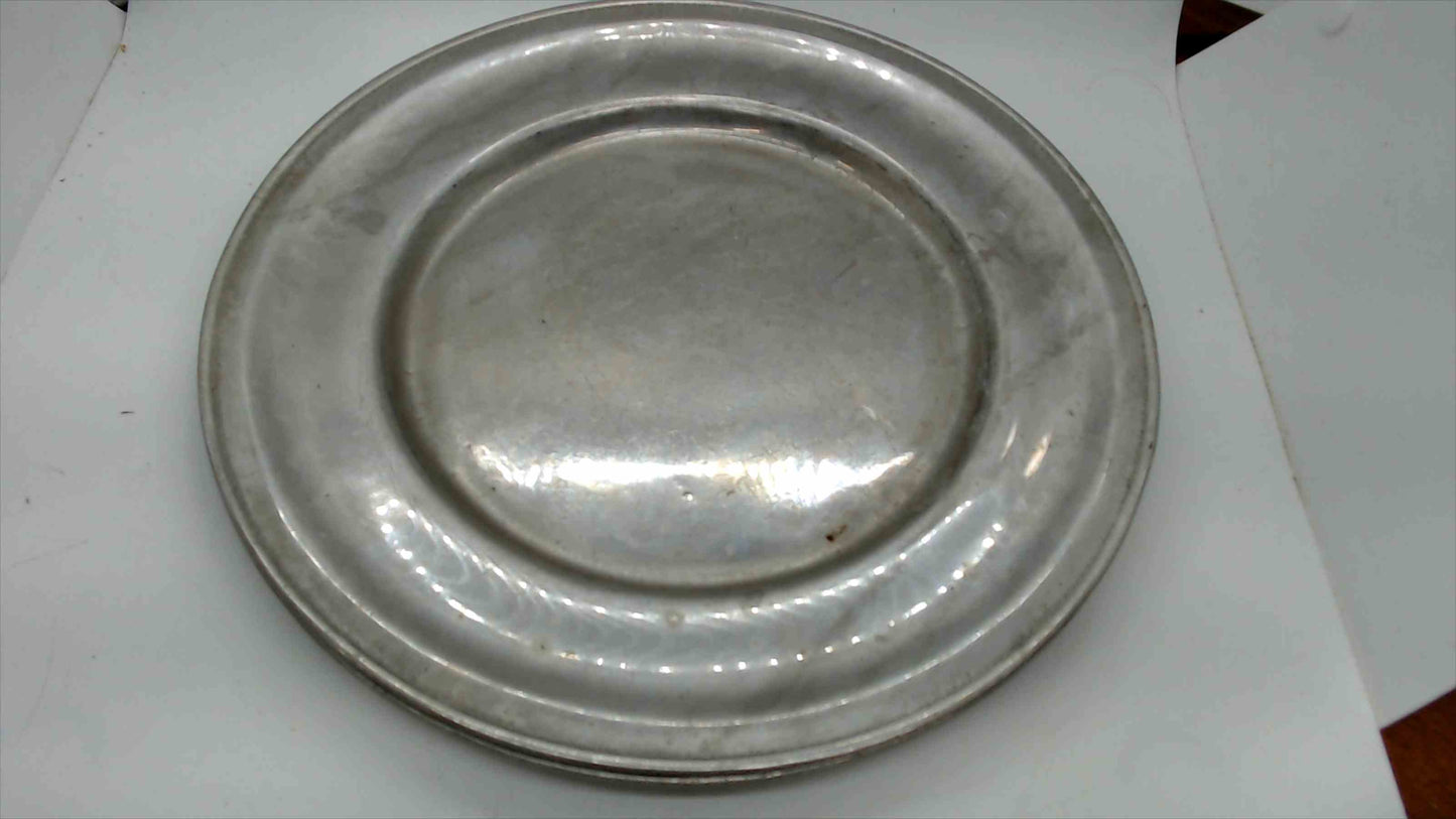 Lot of 3 Vintage Wilton Pewter 11" Dinner Plates RWP Columbia, PA USA
