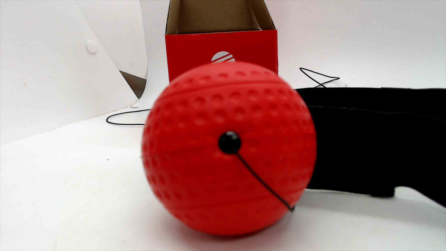 Boxbollen Red Ball with a Head Strap Original MMA Boxing Gear