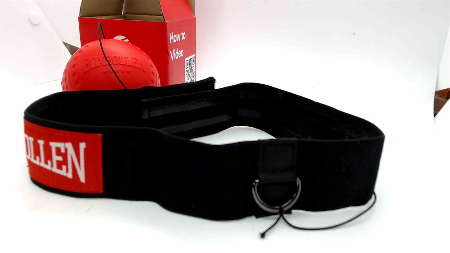 Boxbollen Red Ball with a Head Strap Original MMA Boxing Gear