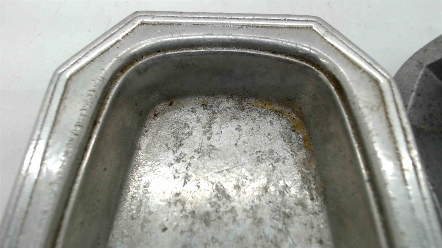 Wilton Armetale Pewter Butter Dish with Cover Octagon Shape Made in USA