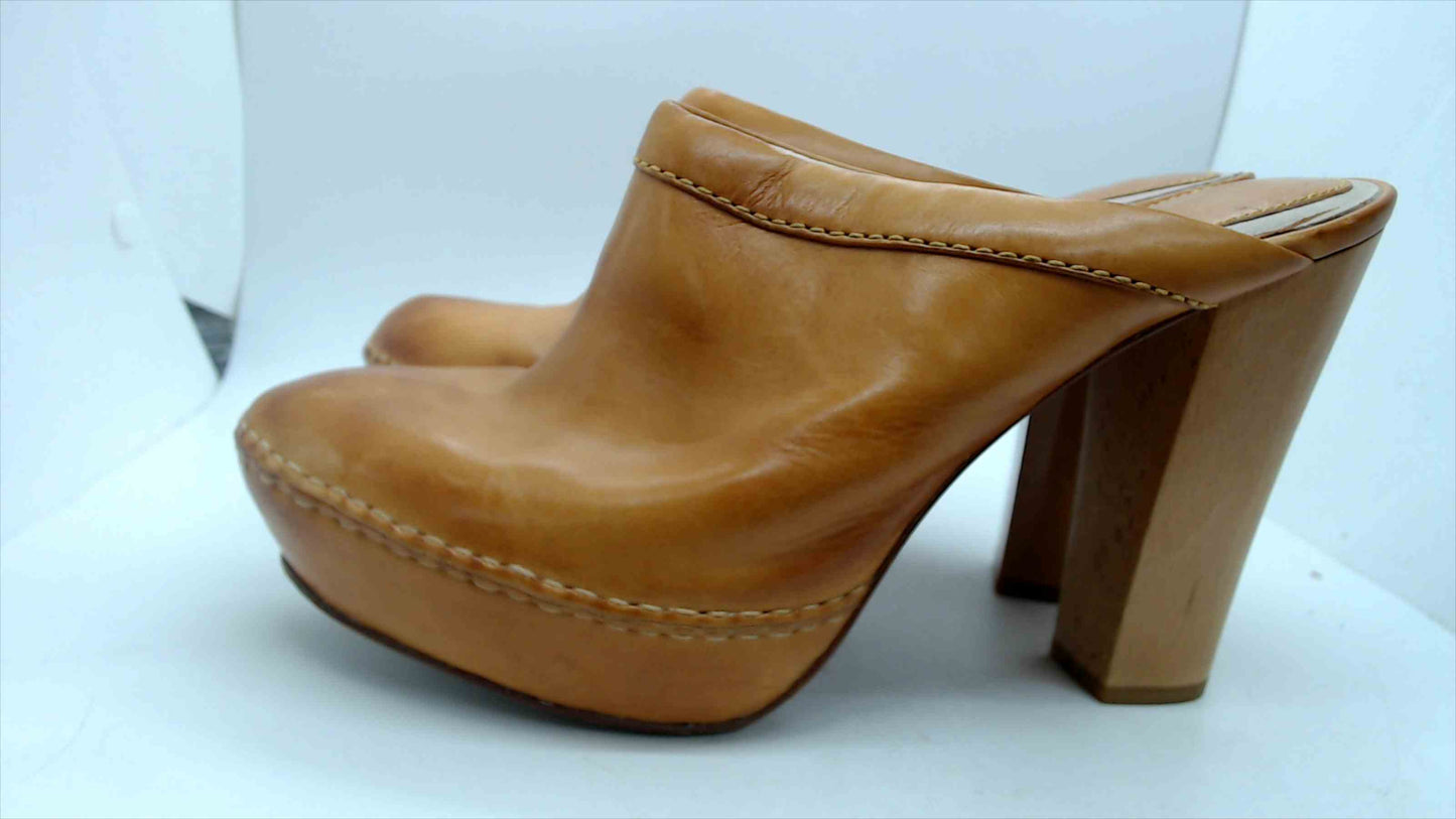 The FRYE Co. Natasha Clog 73181 Brown Leather Size 10 M
