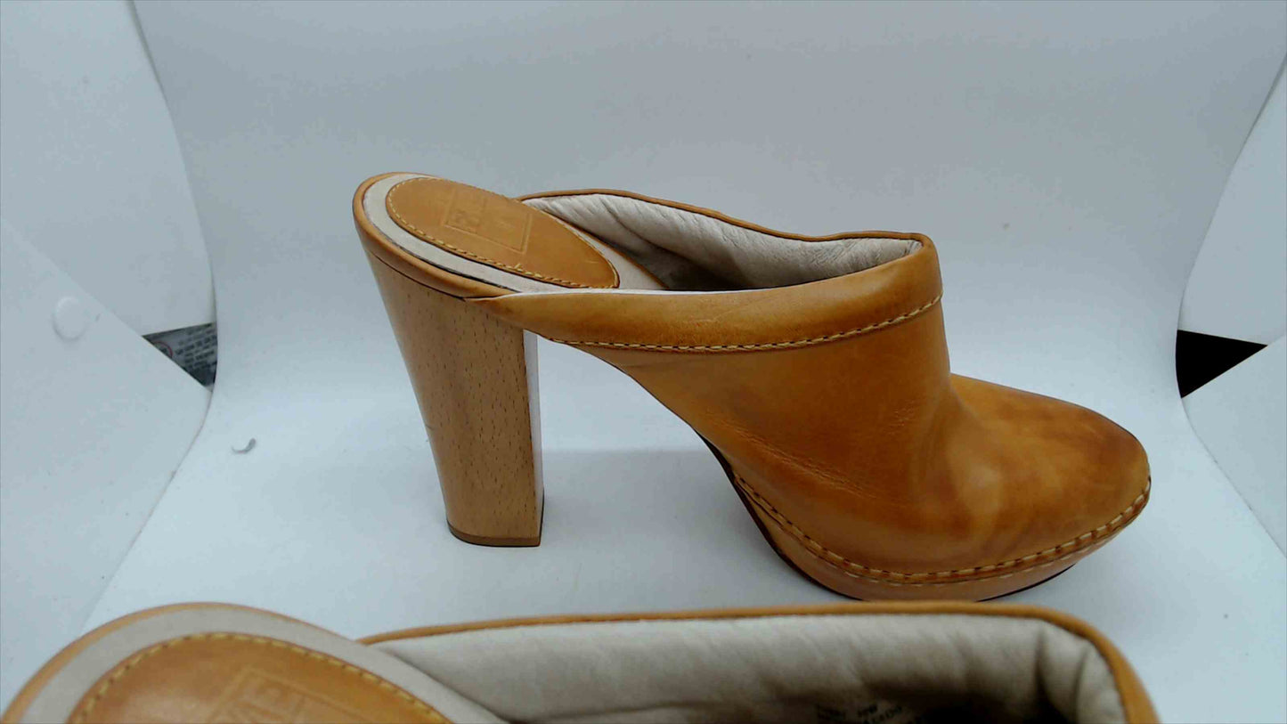 The FRYE Co. Natasha Clog 73181 Brown Leather Size 10 M