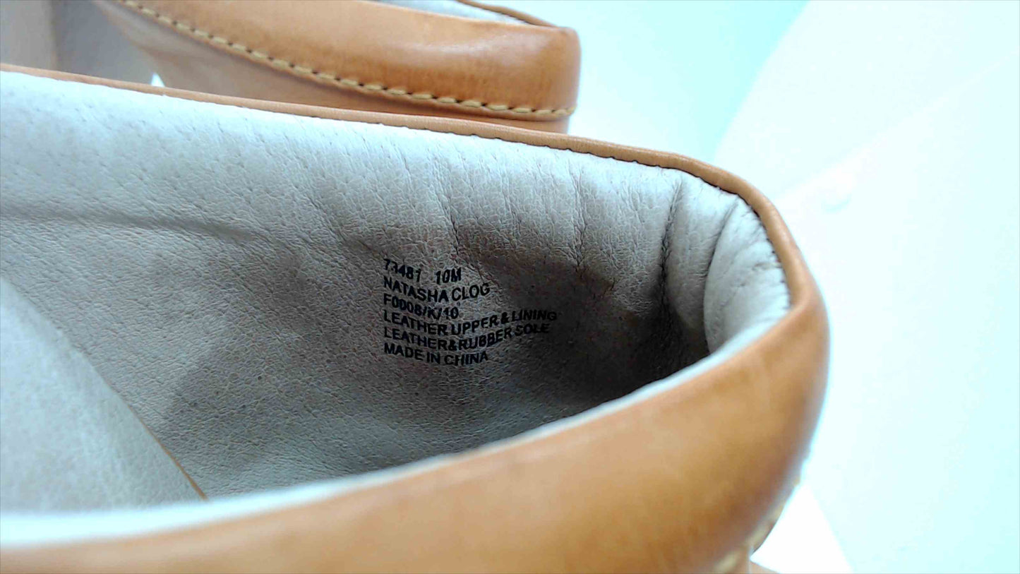The FRYE Co. Natasha Clog 73181 Brown Leather Size 10 M