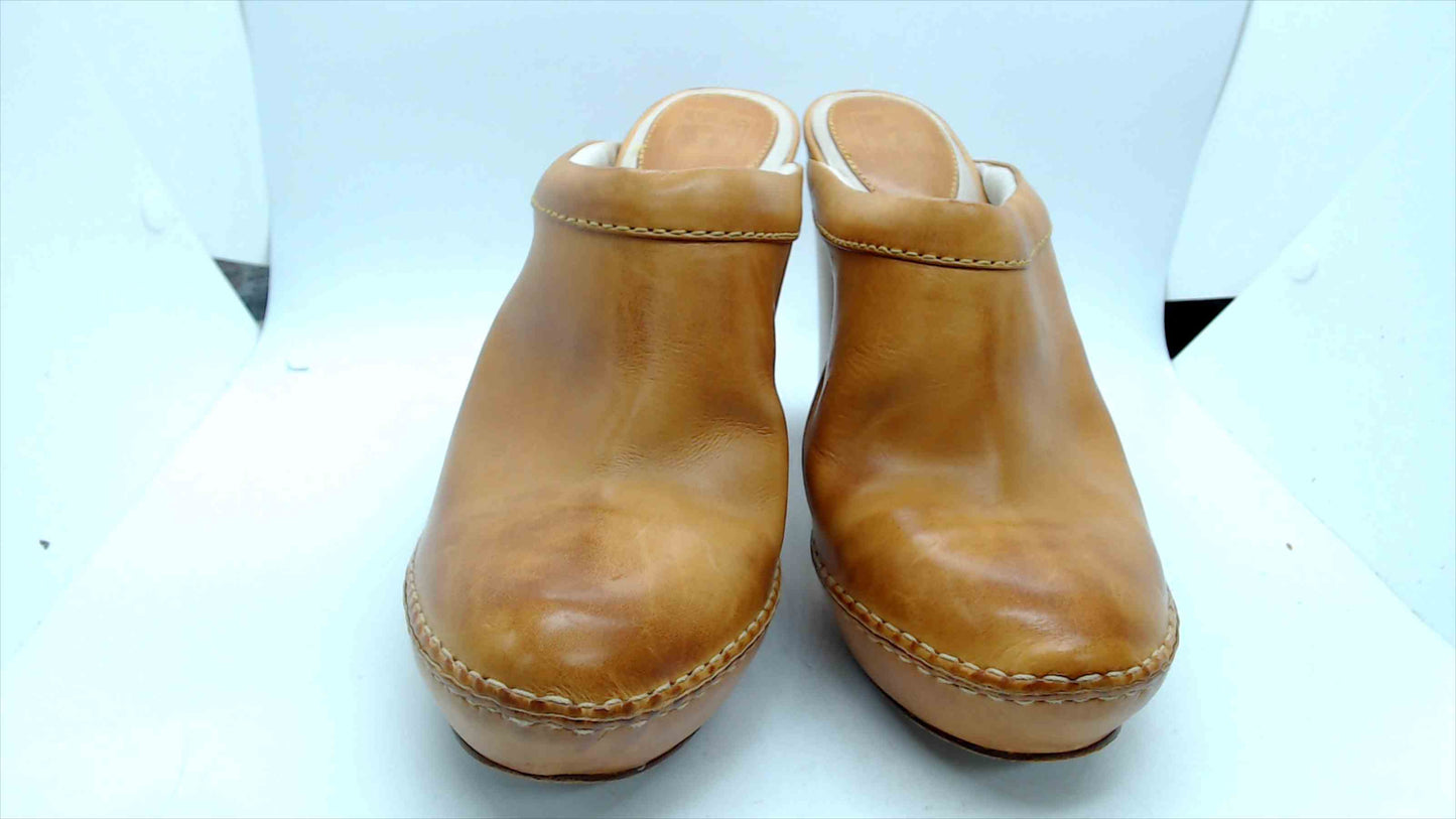The FRYE Co. Natasha Clog 73181 Brown Leather Size 10 M