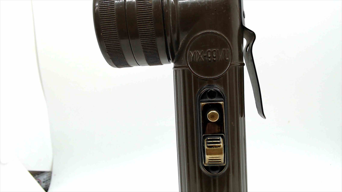 US Army 90 Angle Head Olive Green Flashlight Model MX-991/U by BRIGHT STAR