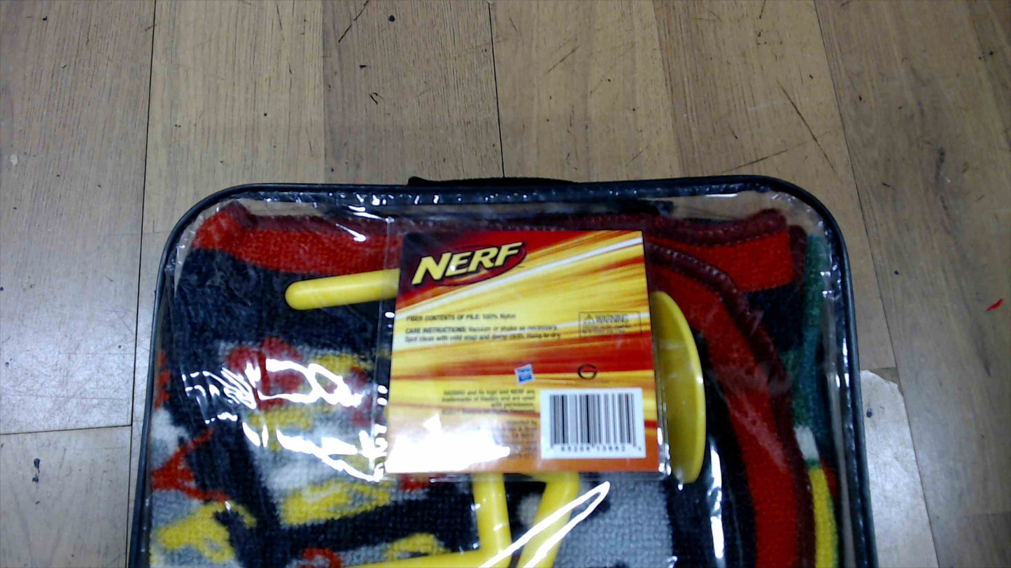 NERF Game Rug Indoor Football Toss Game USED