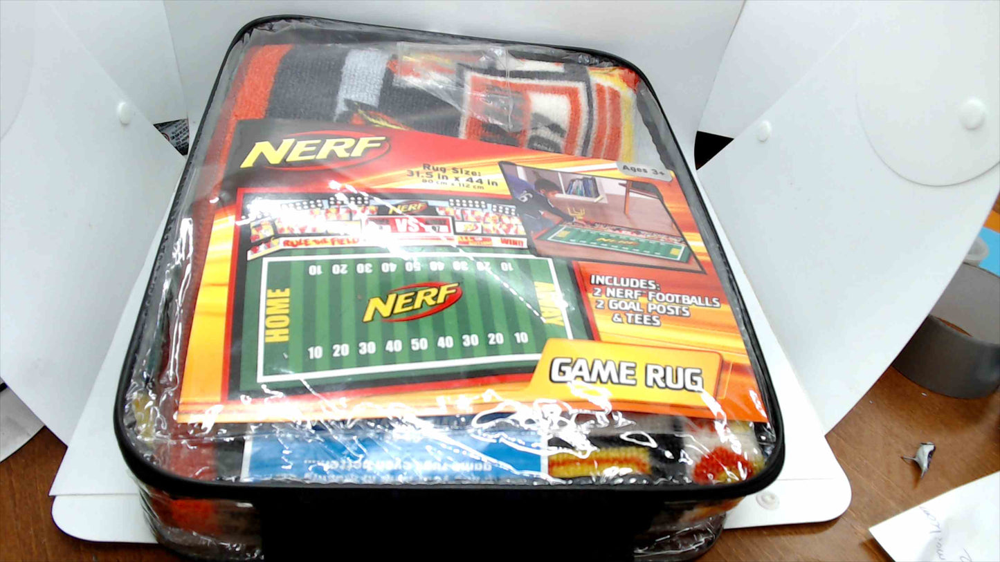 NERF Game Rug Indoor Football Toss Game USED