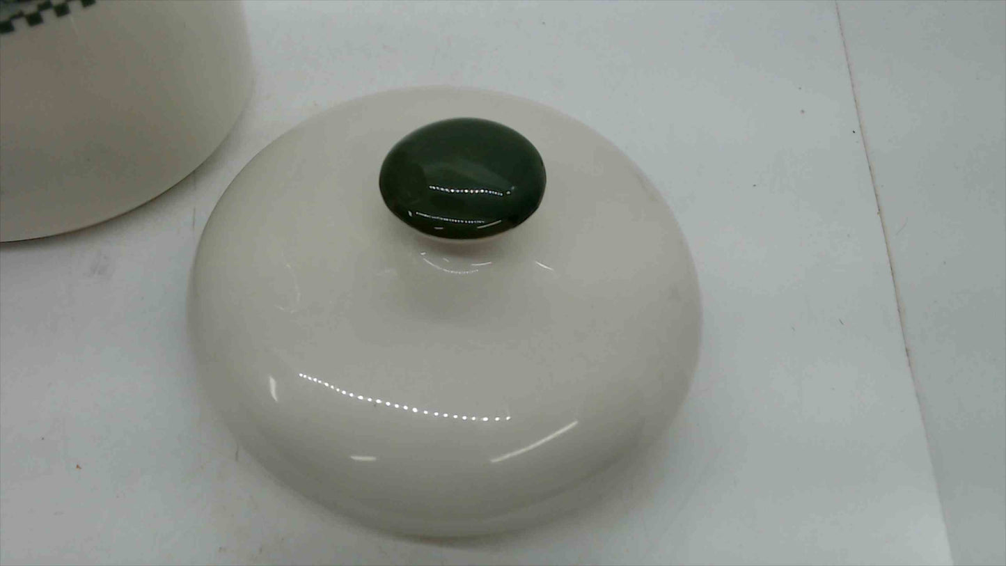 Winnie the Pooh Works Stoneware Jar with lid 8"tall 5" wide