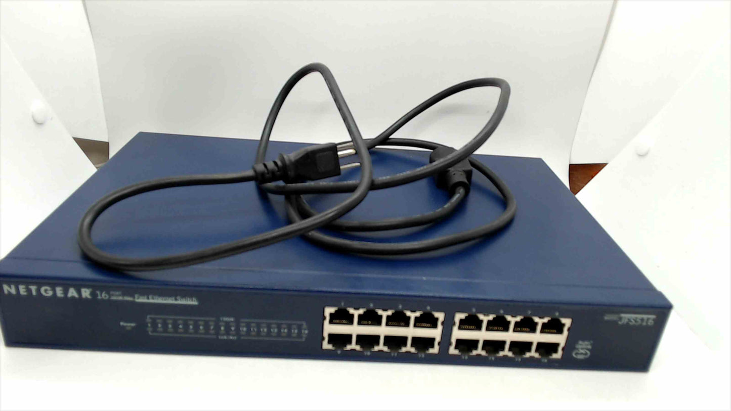 Netgear 16 Port 10/100 Mbps Fast Ethernet Switch model JFS516