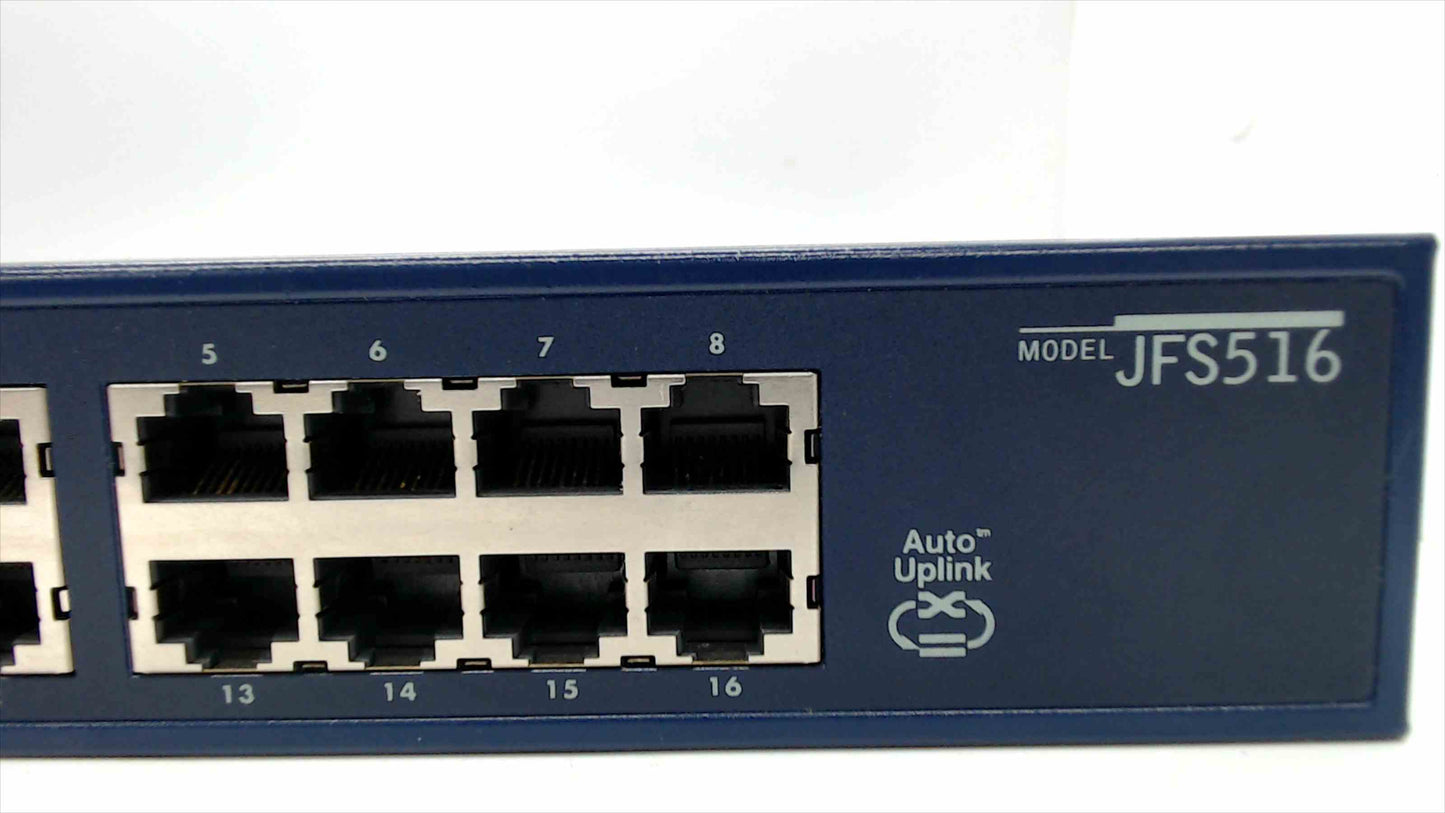 Netgear 16 Port 10/100 Mbps Fast Ethernet Switch model JFS516