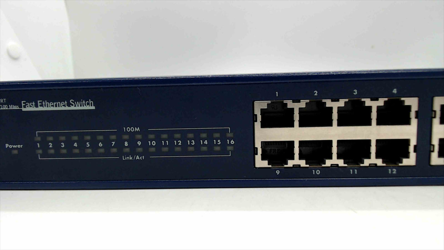 Netgear 16 Port 10/100 Mbps Fast Ethernet Switch model JFS516