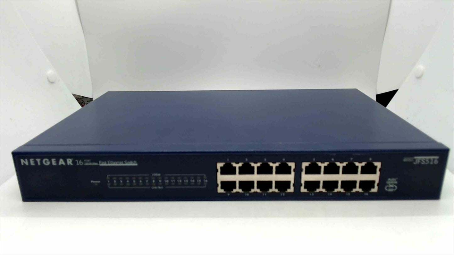 Netgear 16 Port 10/100 Mbps Fast Ethernet Switch model JFS516