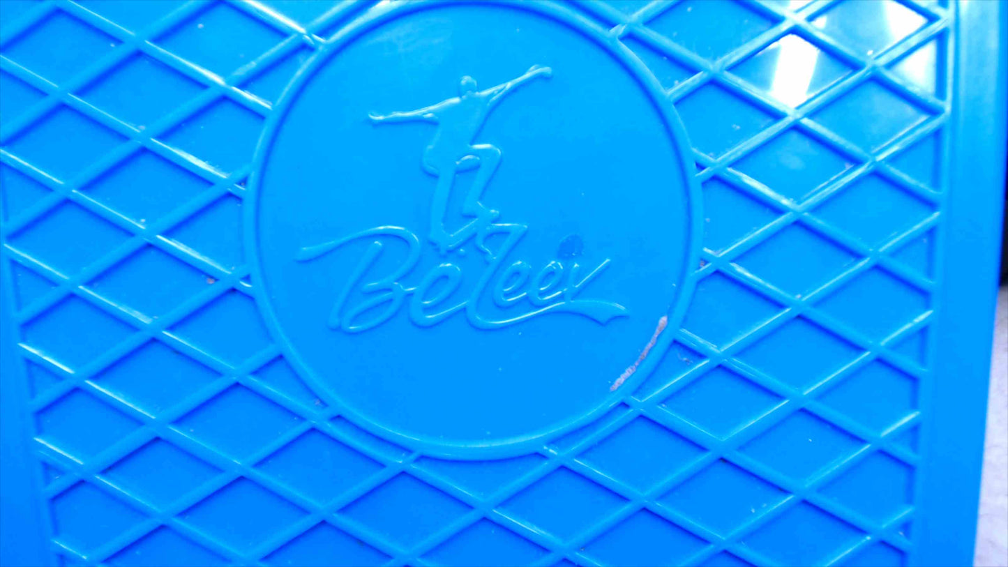 BeeLeev 22" Mini Cruiser PENNY-style Skateboard Pennyboard blue w/ light up wheels