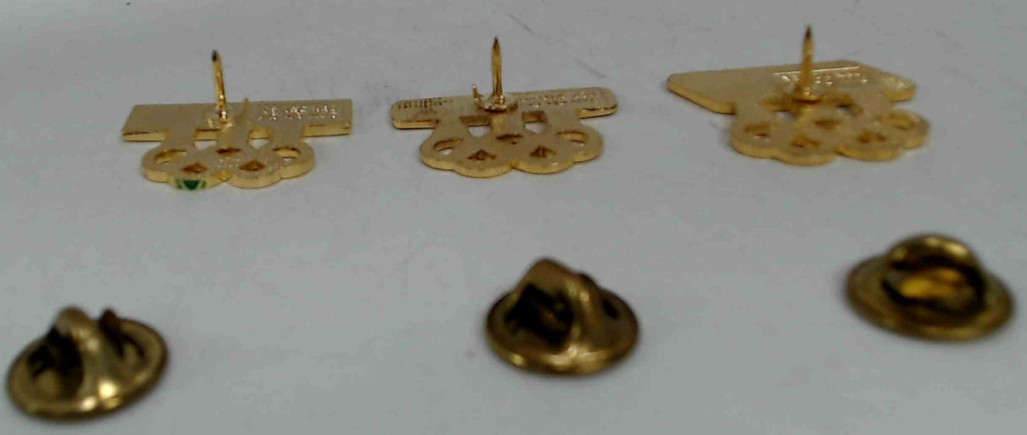 Budweiser Bud Light Bud Dry USA Olympic Pins Set of 3
