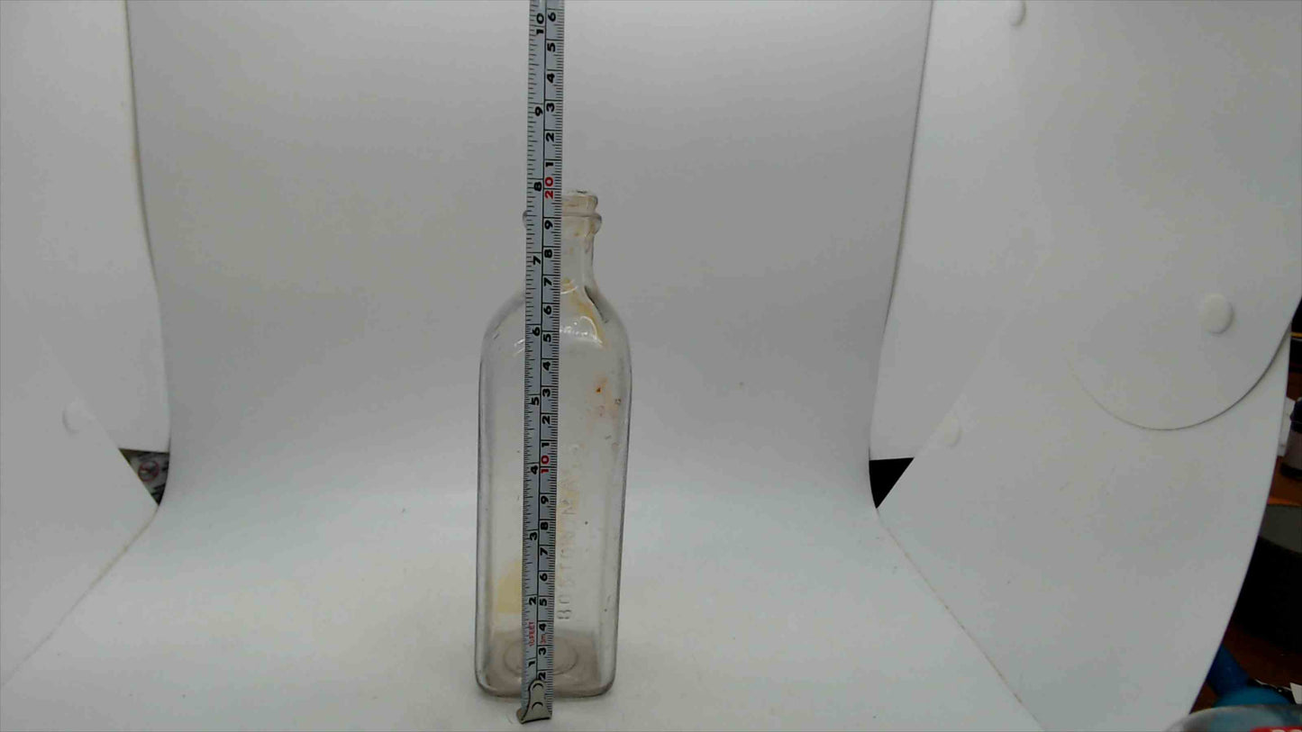 Antique EMBALMING Fluid Bottle Egyptian Chemicals Co. Boston Mass.