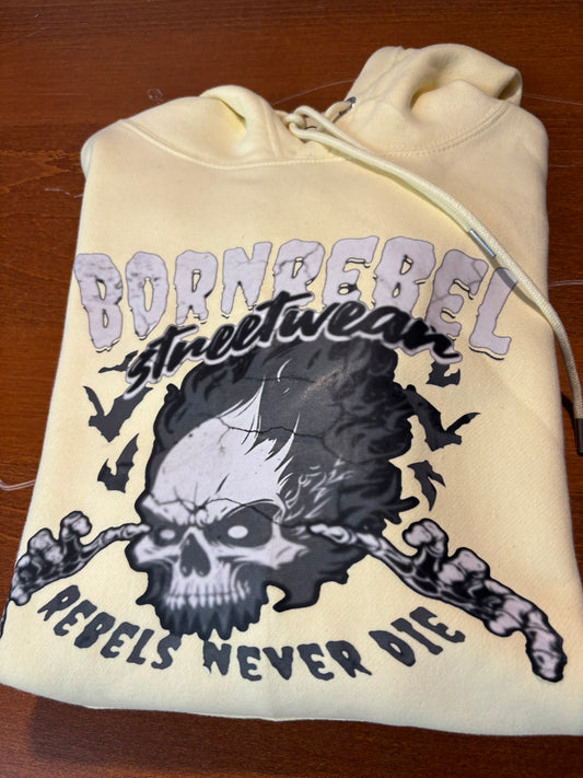 Born Rebel Streetwear Hoodie – "Rebels Never Die"