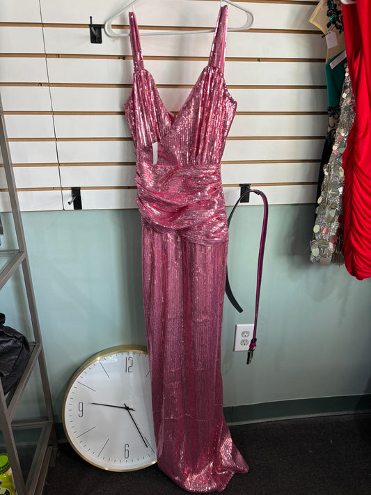 Starlight Rose Sequin Gown