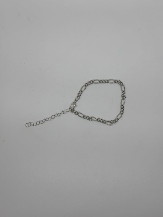 Silver-Tone Adjustable Chain Link Bracelet