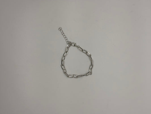 Silver Paperclip Chain Bracelet